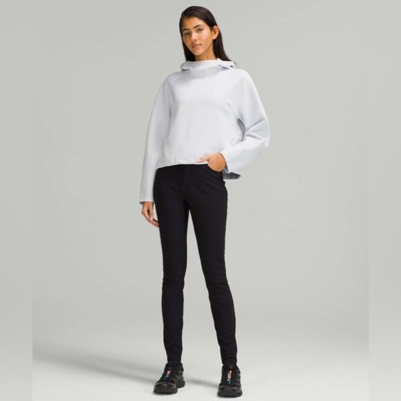 Lululemon black City Sleek 5 Pocket 7/8 bodycon soft Stretch lightweight Pant 2 - Picture 1 of 5